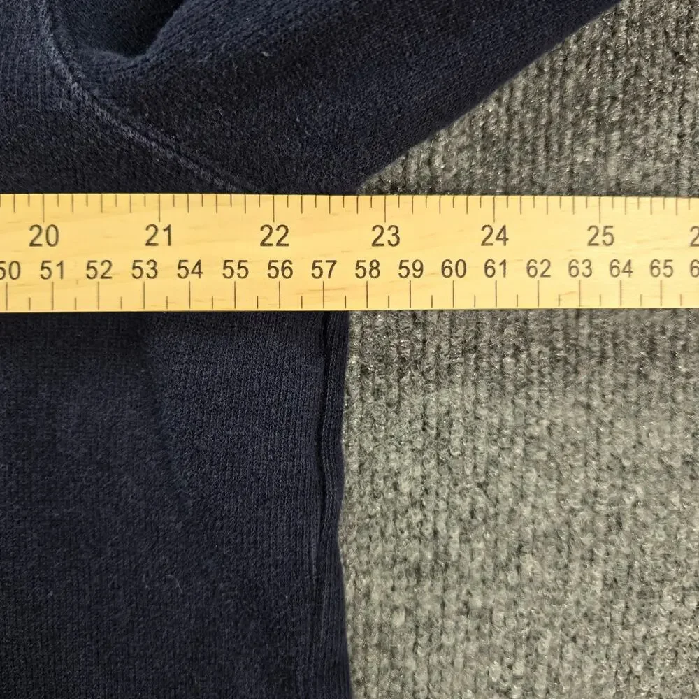 Vintage Polo Ralph Lauren 1/4 Zip Pullover Sweater Mens Large Navy Blue Pony